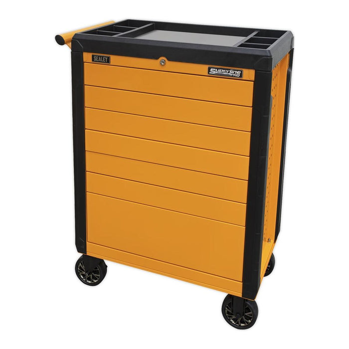 Sealey Rollcab 7 Drawer Push-To-Open Orange APPD7O Sealey - Town Tools 