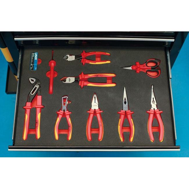 Laser Insulated Pliers Set in Foam Inlay 8485 Laser - Town Tools 