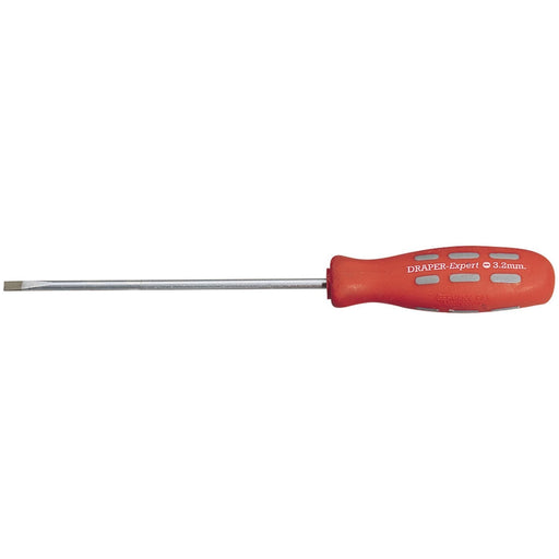 Draper Plain Slot Parallel Tip Mechanic's Screwdriver, 75 x 3.2mm (Sold Loose) Draper - Town Tools 