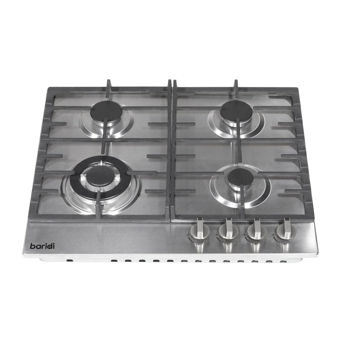 Baridi Gas Hob with 4 Cooking Zones 60cm - Stainless Steel DH225 Baridi - Town Tools 