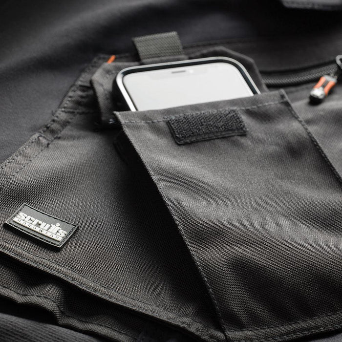 Scruffs Pro Flex Plus Holster Trousers Black 30S Scruffs - Town Tools 
