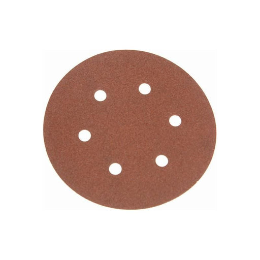 Faithfull Hook & Loop Sanding Disc DID2 Holed 150mm x 120G (Pack 25) Faithfull - Town Tools