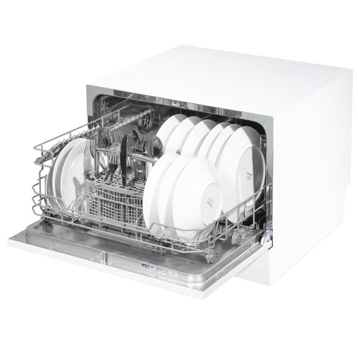 Baridi Tabletop Dishwasher 6 Place Settings 6.5L Capacity - White DH83