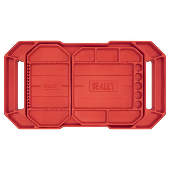 Sealey Flexible Tool Trays Non-Slip Pack of 3 APNST4 Sealey - Town Tools 