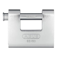 Abus Mechanical 92/80mm Monoblock Brass Body Shutter Padlock