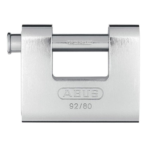 Abus Mechanical 92/80mm Monoblock Brass Body Shutter Padlock ABUS Mechanical - Town Tools
