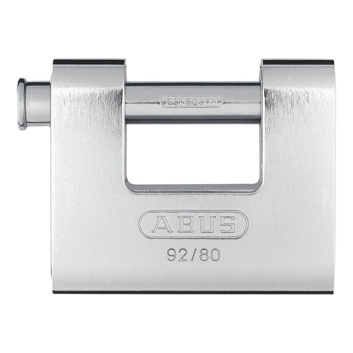 Abus Mechanical 92/80mm Monoblock Brass Body Shutter Padlock ABUS Mechanical - Town Tools