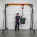 Sealey Portable Adjustable Gantry Crane with Geared Trolley Combo 1 Tonne Sealey - Town Tools 