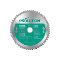 Evolution Aluminium Cutting Circular Saw Blade 210 x 25.4mm x 60T
