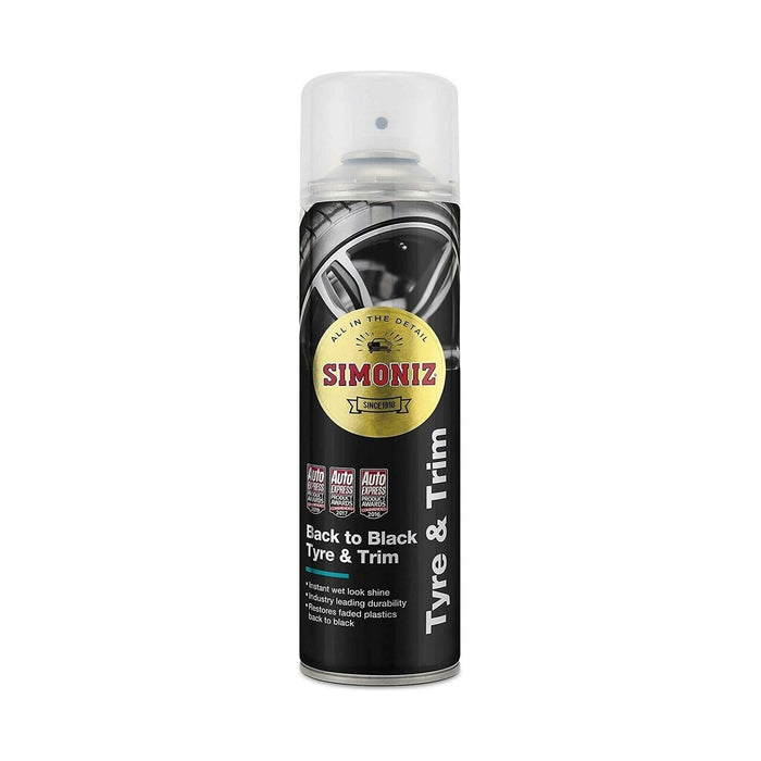 Simoniz Back to Black Bumper Trim Shine Car Cleaning Plastic Restorer 500ml