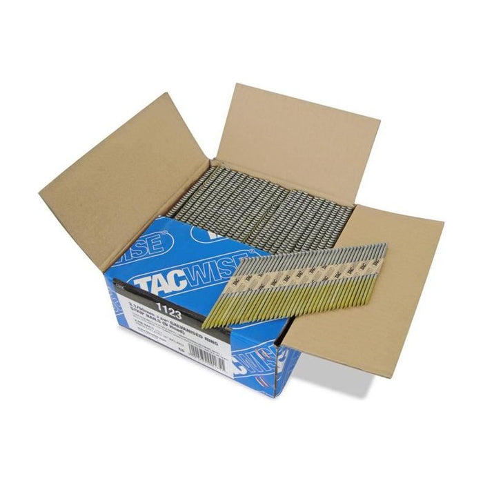 Tacwise 34° Extra Galvanised Framing Ring Shank Nails Type 3.1/90mm (2200) Tacwise - Town Tools