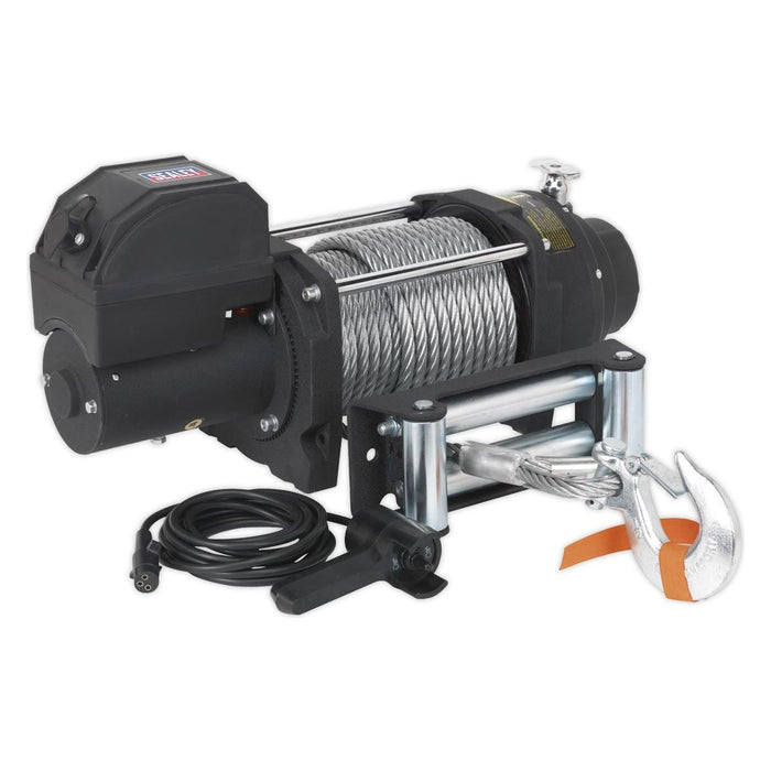 Sealey Recovery Winch 8180kg (18000lb)Line Pull 12V Industrial RW8180 Sealey - Town Tools 