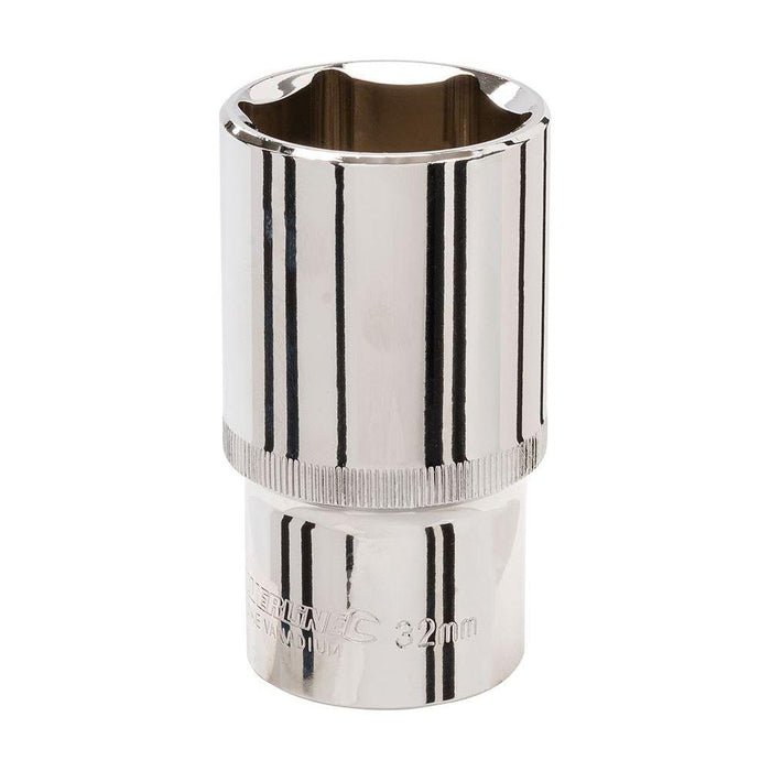 Silverline Deep Socket 1/2" Drive 6pt Metric 32mm Silverline - Town Tools 