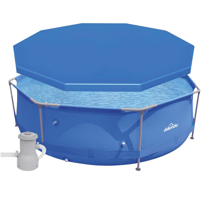 Dellonda Swimming Pool Top Cover with Rope Ties for DL19 DL40