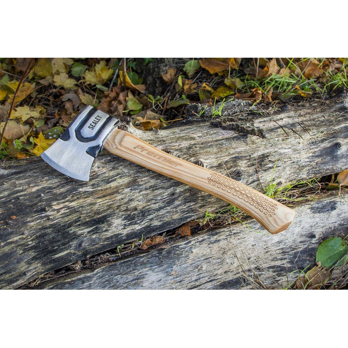Sealey Premier Premier Hand Axe with Hickory Shaft 1.5lb AXH98 Sealey Premier - Town Tools 