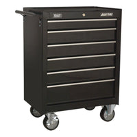 Sealey Rollcab 6 Drawer with Ball-Bearing Slides Black AP226B