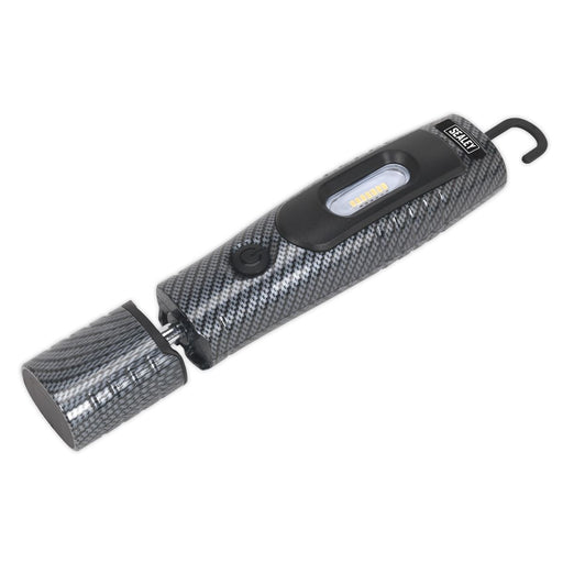 Sealey Rechargeable 360 Inspection Light 7 SMD & 3W SMD LED Carbon Fibre Effect Sealey - Town Tools 