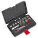 Sealey Socket Set 14pc Go-Through Low Profile WallDrive Metric AK6926 Sealey - Town Tools 