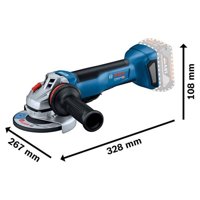 Bosch GWS 18V-10P Professional Angle Grinder 125mm 18V Bare Unit Bosch - Town Tools