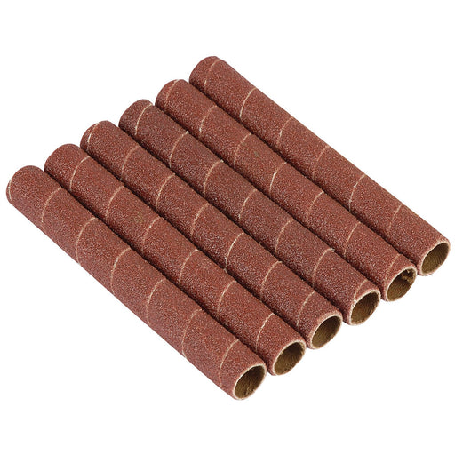 Draper Aluminium Oxide Sanding Sleeves for 10773, 12.7mm (Pack of 6) 25186 Draper - Town Tools 