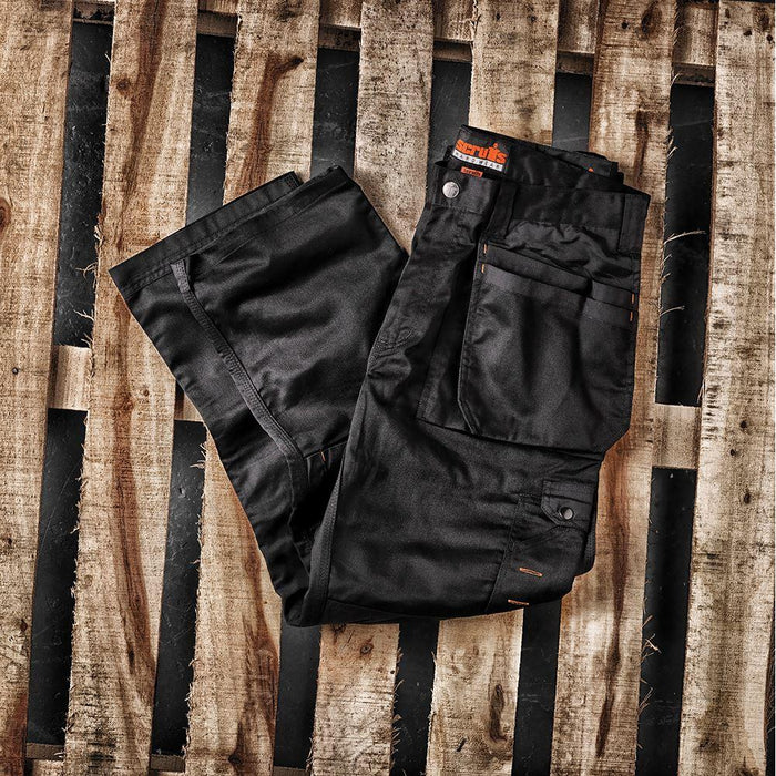Scruffs Worker Plus Trousers Black 38R Scruffs - Town Tools 