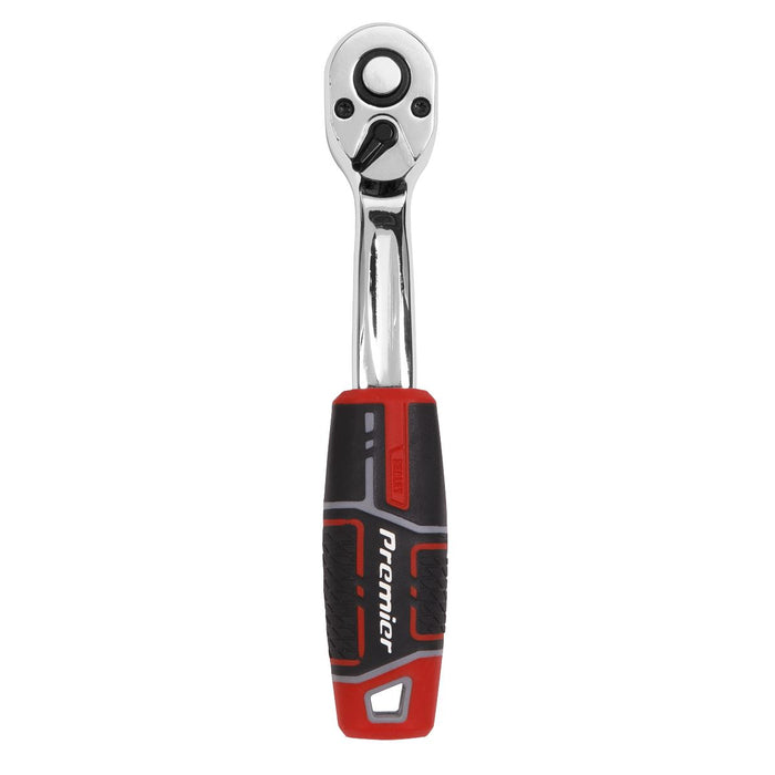 Premier Pear-Head Offset Ratchet Wrench with Flip Reverse 3/8"Sq Drive Sealey Premier - Town Tools 