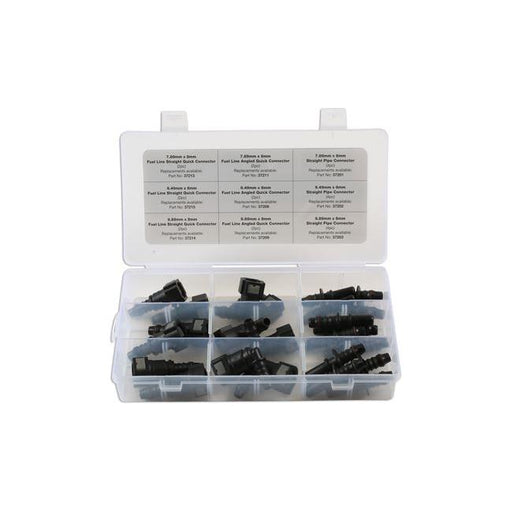 Connect Assorted Straight & Angled Fuel Line Quick Connectors 24pc 34029 Tool Connection - Town Tools 