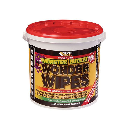 Everbuild Sika Monster Wonder Wipes (Tub 500) Everbuild Sika - Town Tools