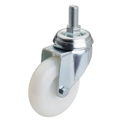 Draper Swivel Bolt Fixing Nylon Wheel, 75mm Diameter, S.W.L. 70kg Draper - Town Tools