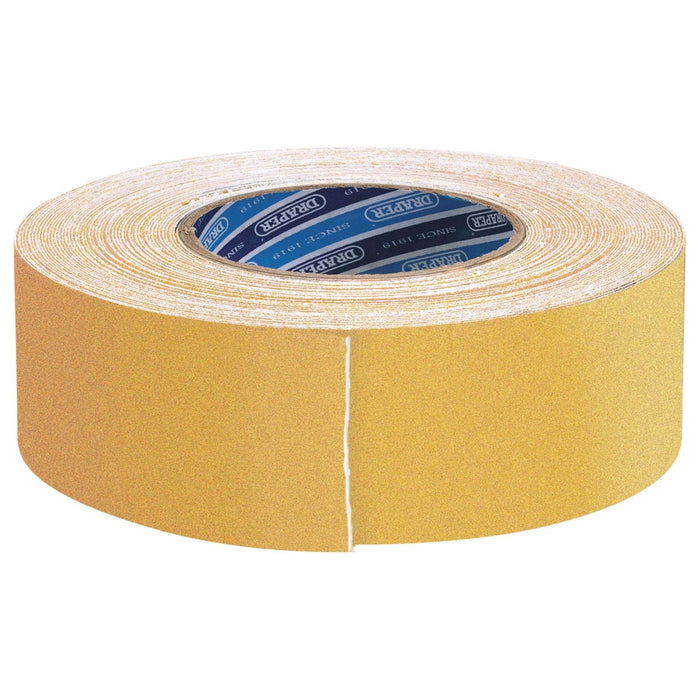 Draper Heavy Duty Safety Grip Tape Roll, 18m x 50mm, Yellow 66233 Draper - Town Tools 