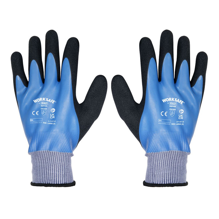 Worksafe Worksafe Waterproof Latex Gloves, Large - Pair SSP49L Worksafe - Town Tools 