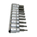 Teng Tools 3/8" Hex Bit Socket Clip Rail Set 9 Pieces Teng Tools - Town Tools 
