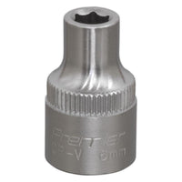 Sealey WallDrive Socket 6mm 3/8"Sq Drive S3806