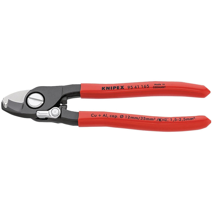 Draper Knipex 95 41 165SBE Copper or Aluminium Only Cable Shear with Sprung Hand Draper - Town Tools 