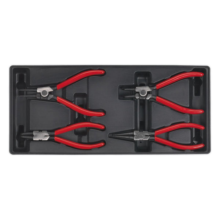 Sealey Tool Tray with Circlip Pliers Set 4pc TBT03