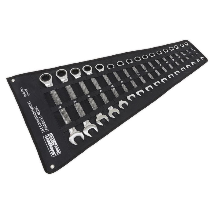 Sealey Combination Ratchet Spanner Set 17pc Metric S01156 Sealey - Town Tools 