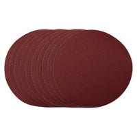Draper Sanding Discs, 180mm, Hook & Loop, 120 Grit, (Pack of 10) 56180