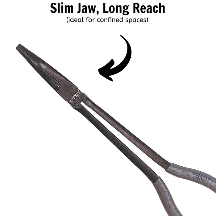 Teng Tools Long Reach Plier Bent 45?? 275mm Teng Tools - Town Tools 