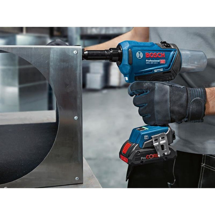 Bosch GRG 18V-16 C Rivet Gun 18V 2 x 2.0Ah Li-ion Bosch - Town Tools