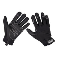 Sealey Mechanic's Gloves Light Palm Tactouch Large MG798L