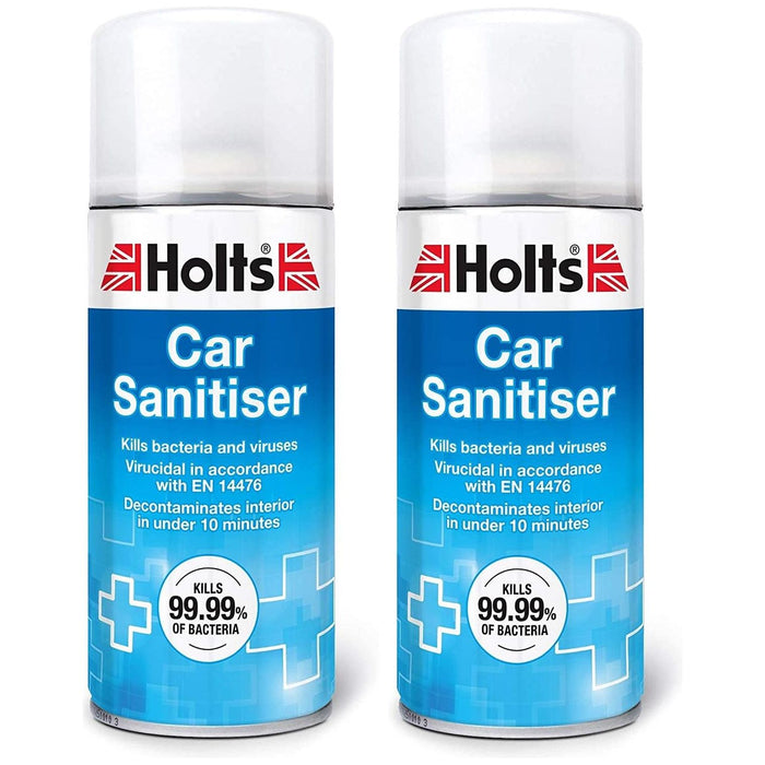 2x Holts Car Sanitiser Cleaner Air Con Bomb Fresh Purifier Kills Viruses 150ml Holts - Town Tools 