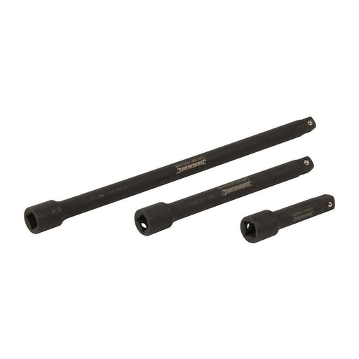 Silverline Impact Extension Bar Set 3/8" 3pce 75, 150 & 250mm Silverline - Town Tools 