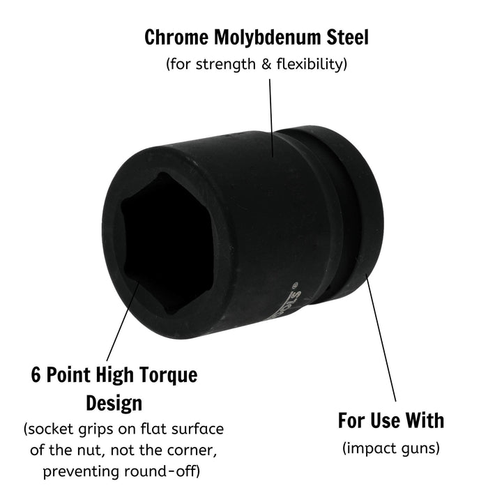 Teng Tools 1" Impact Socket DIN Metric 85mm Teng Tools - Town Tools 