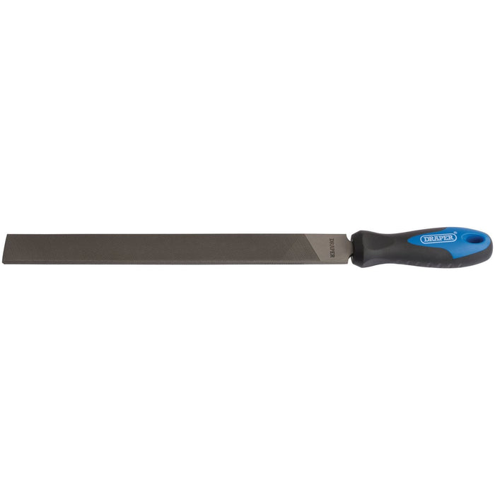 Draper Soft Grip Engineer's Hand File and Handle, 300mm 00008 Draper - Town Tools 