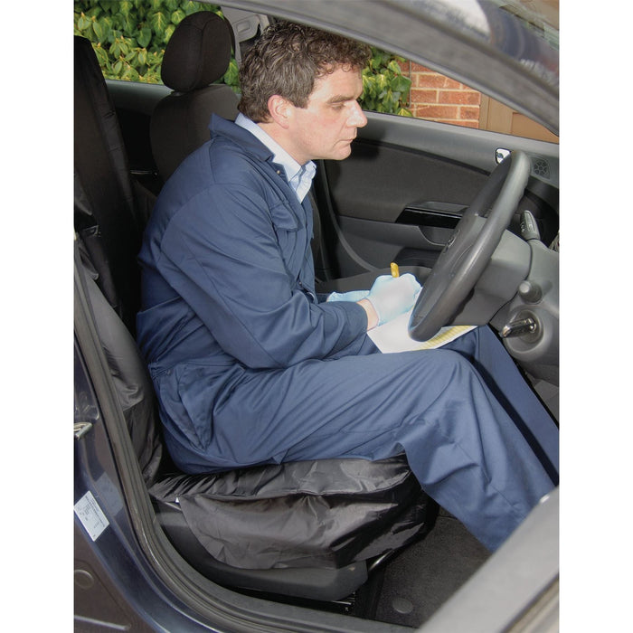 Draper Side Airbag Compatible Polyester Front Seat Cover 22596 Draper - Town Tools 