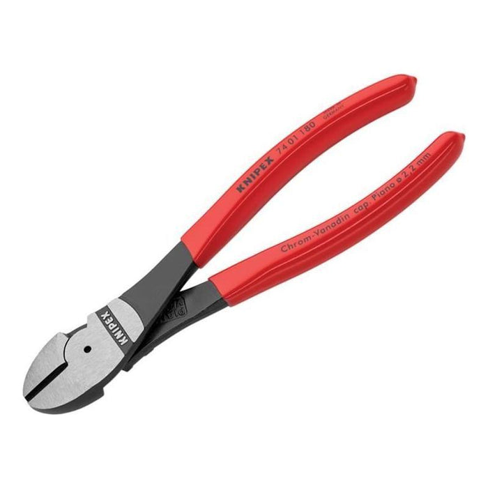 Knipex High Leverage Diagonal Cutters PVC Grip 180mm Knipex - Town Tools