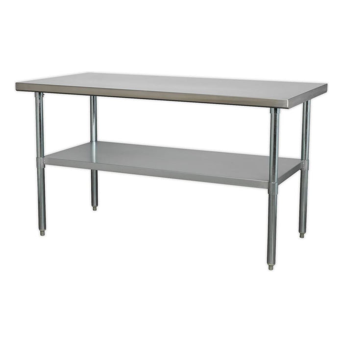 Sealey Stainless Steel Workbench 1.5m AP1560SS Sealey - Town Tools 