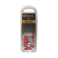 Tool Connection Red Male Bullet Terminal 4mm 10pc 36869