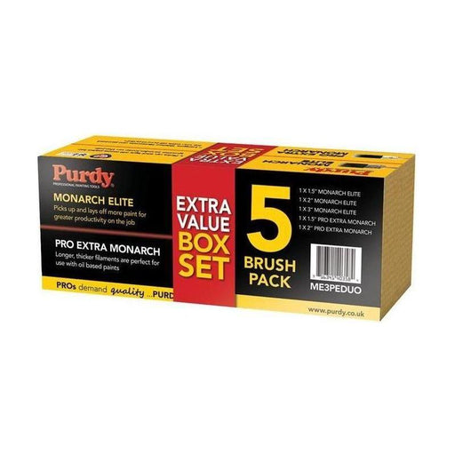 Purdy® Monarch™ Elite™ & Pro-Extra® Monarch™ Brush Set, 5 Piece Purdy® - Town Tools