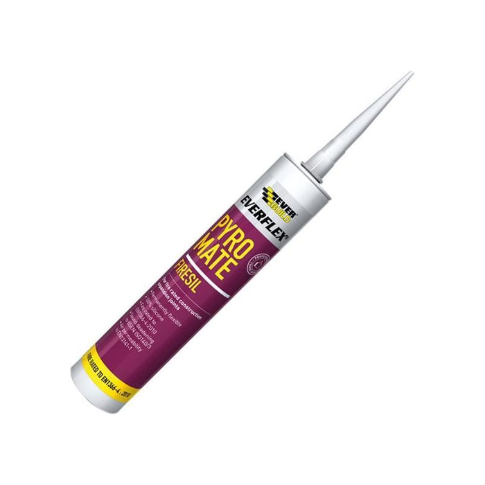 Everbuild Sika Pyro Mate Firesil White 295ml Everbuild Sika - Town Tools